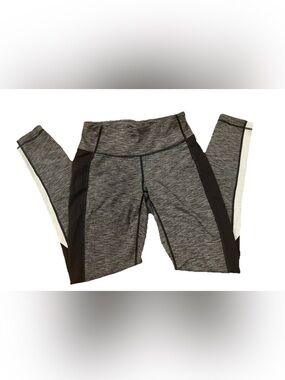 Athleta Women's Leggings Small Gray Black Colorblock Athletic Workout Pants S